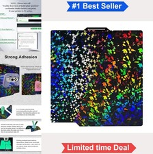 Rainbow Confetti Galaxy Holographic Smooth Build Plate 257x257mm Spring Steel picture