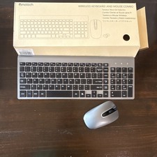 Cimetech KF10 2.4G Wireless Keyboard Mouse Combo QWERTY English Silver/Black picture