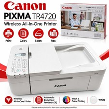 Canon PIXMA TR4720 Wireless All-in-One Inkjet Printer White –Print Copy Scan Fax picture