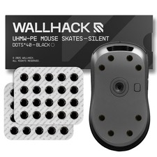 WALLHACK Mouse Skates Silent UHMW-PE Dot Universal Gaming Mouse Speed Control picture