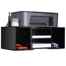 Large Printer Stand, Adjustable Printer Table with Storage, 2-Tier Printer Ri... picture