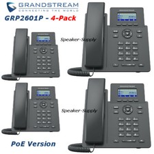 4 Grandstream GRP2601P 2-Line 2 SIP Office Phone PoE Bundle Lot picture