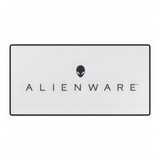 Alienware Logo Themed, White Gaming Desk Mat Mousepad picture