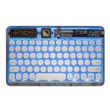 Retro Bluetooth Keyboard Ultra Slim RGB Light Retro Wireless Mini Keyboard LGZU picture