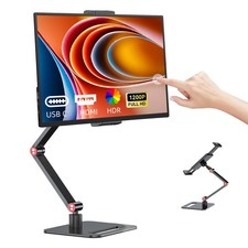 Pixluxe 14 Inch Touchscreen Portable Monitor with Stand, 1920x1200 IPS HDR Ultra picture