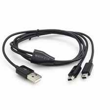 FLEAVER Dual MINI USB Splitter Charge Cable Power up to Two MINI USB Devices  picture