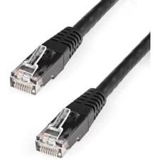 StarTech C6PATCH3BK 3Ft CAT6 Gigabit Ethernet Cable Molded RJ45 UTP Cord Black picture