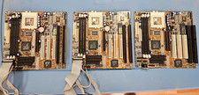 3x Rare Retro Gaming ASUS P5A-B Super Socket 7 AT Motherboards PCI ISA AGP + picture