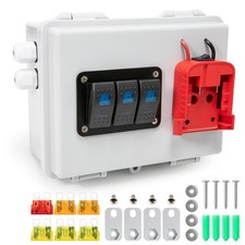 Power Distribution Box with Battery Adapter Fit for Mil.Waukee 18V Battery, P... picture