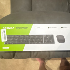 SEENDA SKM64-2 Bluetooth Slim Keyboard & Mouse Combo Rechargeable Multi-Device picture