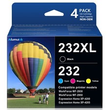 4 Pack 232XL T232XL Ink Cartridges for Epson 232 XP-4200 XP-4205 WF-2930 WF-2950 picture