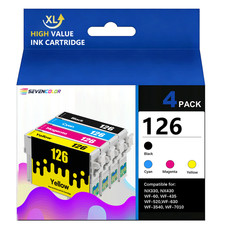 126 Ink Cartridge Combo Pack(KCMY) - Compatible for Epson NX330, NX430 Printer picture