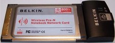 BELKIN Wireless Pre-N 802.11g Notebook Network PCMCIA Card F5D8010  picture