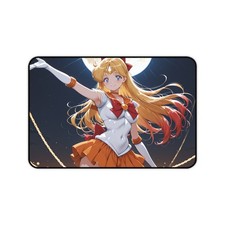 Sailor Venus Sailor Moon Anime Desk Mat | Golden Chain Moonlit Night picture