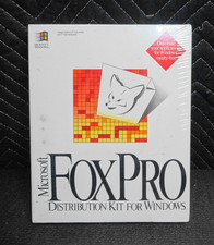 NOS Sealed Microsoft FoxPro Distribution Kit V 2.5 for Windows on 3.5