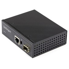 StarTech PoE+ Industrial Fiber to Ethernet Media Converter IMC1GSFP60W picture