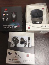 MAD CATZ M.O.J.O. M2 & R.A.T. 1+ Gaming Mouse & E.S. PRO+ Earphone picture