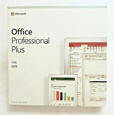 Microsoft Office 2019 Pro Plus DVD New Sealed Retail Box 1 PC Full Version picture