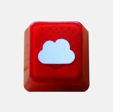 Translucent Cloudy[Red Edition] Novelty Doubleshot Cherry MX Custom Keycap  picture