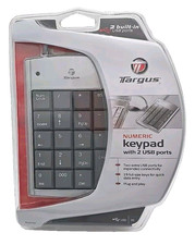 Targus Numeric Keypad 2 USB Ports PAUK10U-BB New Sealed Plug and Play picture