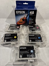 EPSON 48 T048920 Color Ink Cartridge 5 Pack 03/2017 New Old Stock Sealed picture