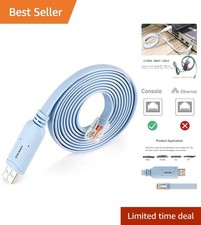Reliable USB to RJ45 Console Cable - 10ft, Fast Charging, Multi-OS Compatible picture