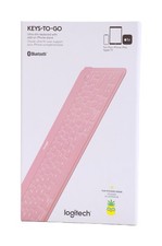 Genuine Logitech Keys-to-Go Bluetooth Keyboard Blush Pink picture