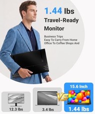 INGNOK PORTABLE MONITOR FOR LAPTOP,15.6'' 1080P, WITH - READY,EASY TO CARRY picture