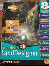 Custom LandDesigner 3D Design 7 PC CD build outdoor garden yard plants landscape picture