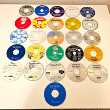 Vintage, Lot of 20 Childrens CDs (plus 6 non-vintage CDs)& Memorex Case holds 48 picture