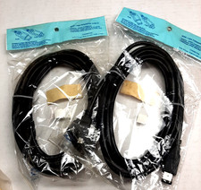 2 Lot of 10ft IEEE-1394a 6 to 4 Pin Cable Firewire 400Mbps PC Cord Black ~ OBB13 picture