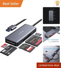Elegant USB 3.0 Card Reader with Aluminum Shell - Reads 5 Cards Simultaneously picture