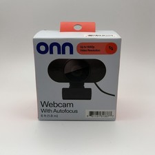 Onn Webcam with Autofocus 2K 1440p 30FPS USB Built-In Microphone NEW Sealed picture