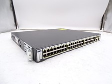 Cisco Catalyst WS-C3750-48PS-S 48-Port Rack Mountable Ethernet Switch picture