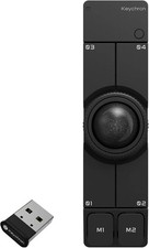 Keychron Nape Pro Bluetooth 5.3 2.4 GHz Wired Trackball Mouse Black New picture