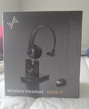 JIAMQISHI EH06-P Wireless Bluetooth Single Ear Headset USB Dongle Base Black picture