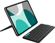 NEW OPEN BOX Logitech Flip Folio Keyboard Case iPad Pro 11 M4 M5 Air 11 Black picture