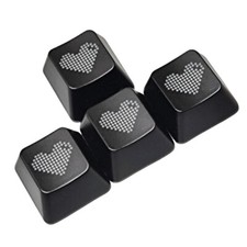 OEM Transparent Heart Keycaps WASD Keycaps For Mechanical Keyboards 4PCS picture