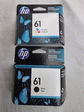 Genuine HP 61 Black & Tri-Color Printer Ink Cartridges Combo Pack EXPIRED picture