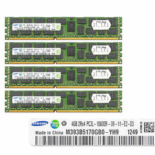 Lot 5x 4GB DDR3 ECC Registered Samsung PC3L-10600R HP DL380 G6 picture