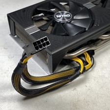 PCI-E 8-pin to 2x 6+2-pin (6-pin/8-pin) Sleeved Y Splitter Power Cable 9in picture