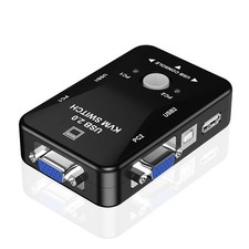 2 Port USB 2.0 KVM Switch Box VGA SVGA Switcher Splitter For PC Keyboard Mouse picture