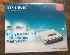 TP-Link TL-PS110P Single Parallel Port Fast Ethernet Print Server *READ* picture