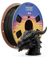 OVERTURE High Speed PLA Filament 1.75Mm 3D Printer Filament,1Kg Black picture