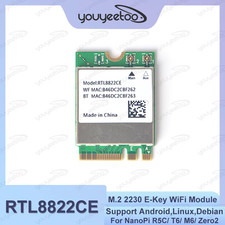 M.2 2230 E-Key RTL8822CE WiFi Module For NanoPi R5C/M6/Zero2,NanoPC T6 Supports  picture