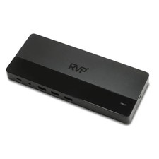 RVP+ Dual Display USB-C Hub Dock - Dual 4K DisplayPort, 2x USB 2.0, Gig Ethernet picture