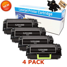4PK 521 Toner for Lexmark MS811dtn MS810n MS81de MS810dtn MS812de MS811n 52D1000 picture