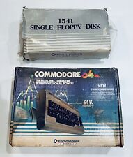 Vintage Commodore 64 Computer w/ Original Box + 1541 Single Floppy Disk Drive picture