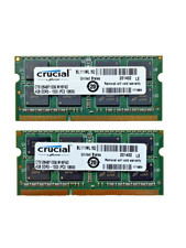 Crucial 8GB KIT 2X 4GB DDR3 1333MHz PC3 10600S Laptop 204Pin SODIMM Memory RAM picture