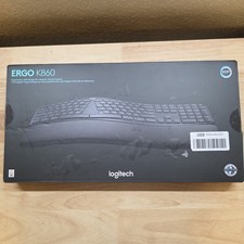 Logitech ERGO K860 Split Ergonomic Wireless Keyboard w/ Wrist Rest - Black picture